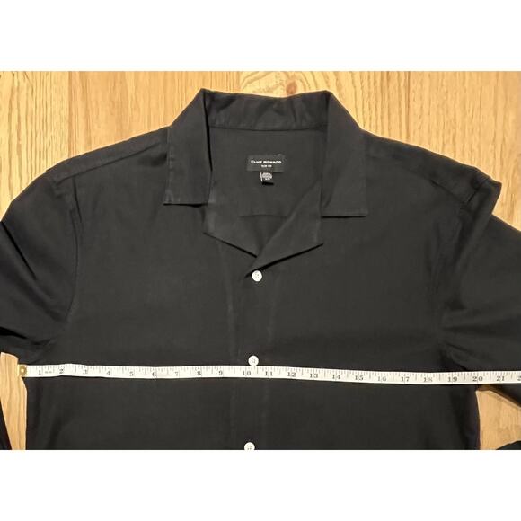 Men’s Club Monaco Soft-Structured Stretch Knit Button-Down Shirt Small - Picture 3 of 7